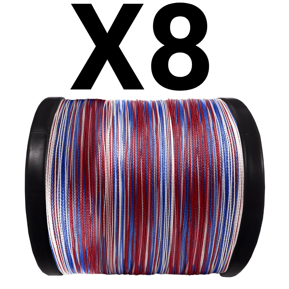 Reaction Tackle X8 Braided Fishing Line - USA Camo 8 Strand - Angler's Pro Tackle & Outdoors