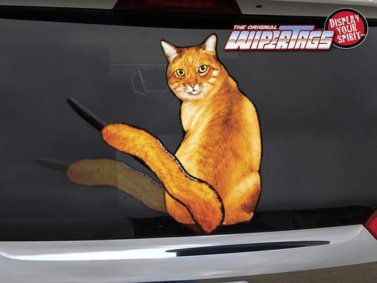 REAL Cat orange Tabby Tail Wagging WiperTags - Angler's Pro Tackle & Outdoors