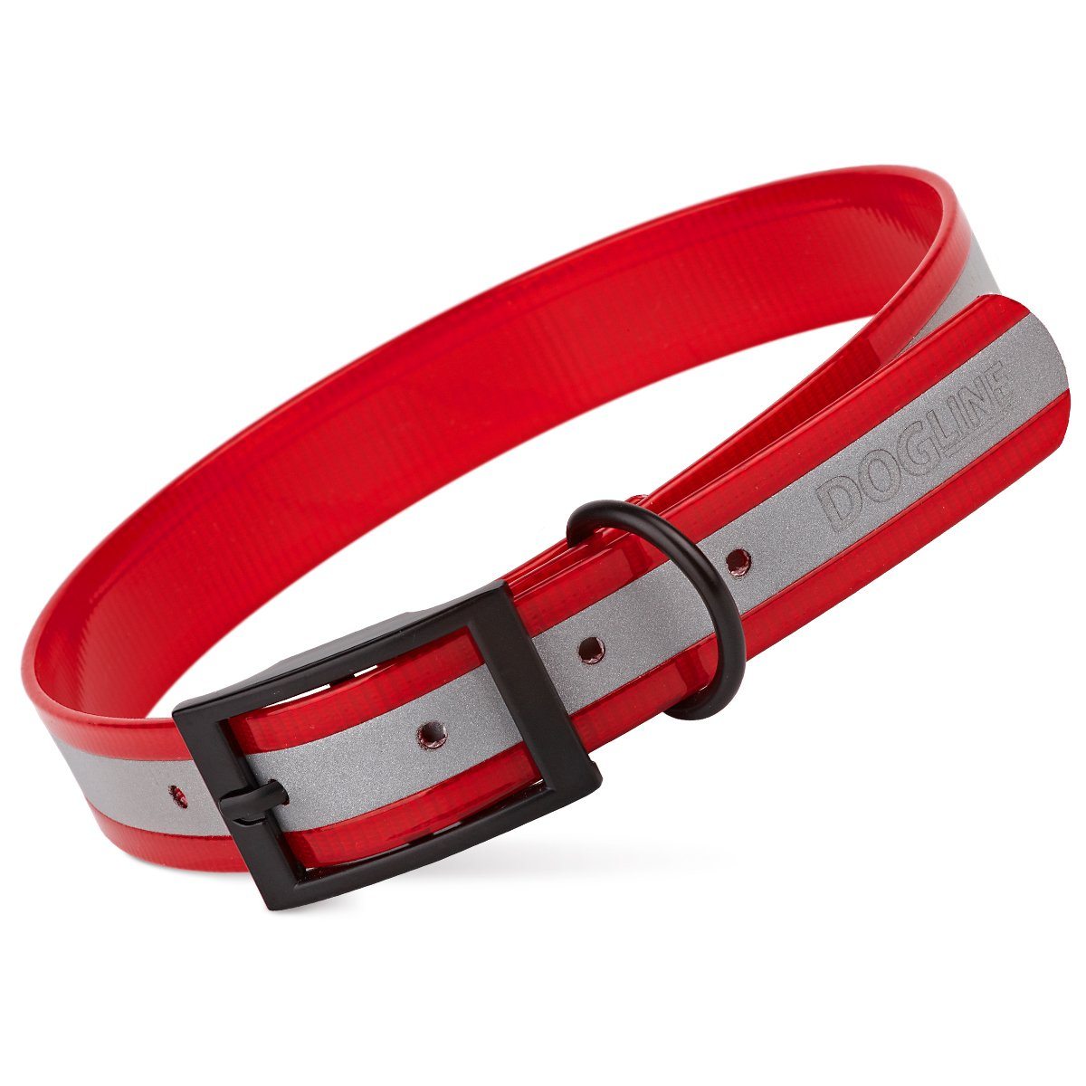 Dogline Biothane Translucent Reflective Collar