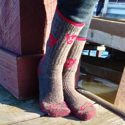 The Buffalo Wool Co. Red Dog Kids American Field Jr. - Crew Socks