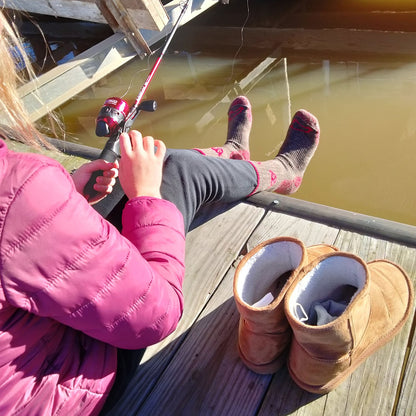 The Buffalo Wool Co. Red Dog Kids American Field Jr. - Crew Socks