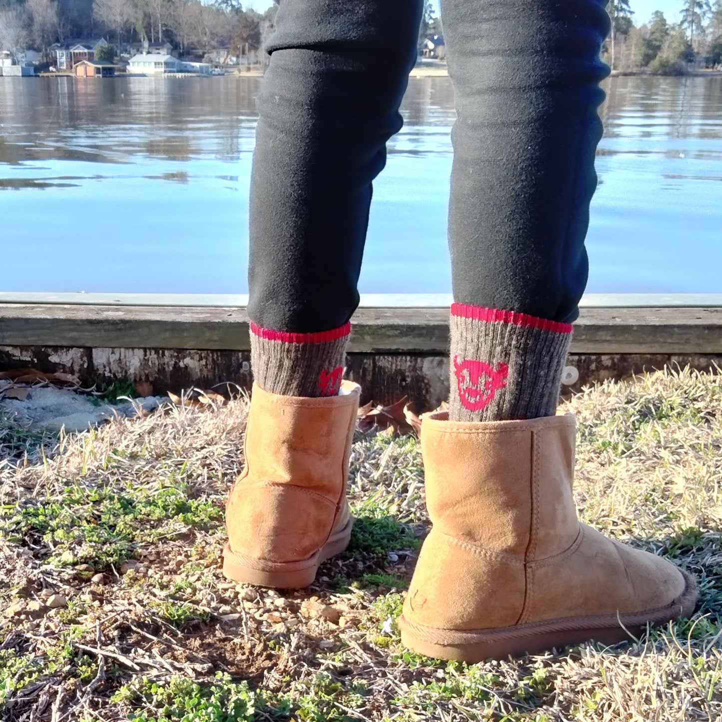 The Buffalo Wool Co. Red Dog Kids American Field Jr. - Crew Socks