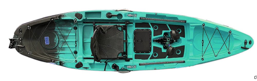 ReelYaks 10.8ft Rapido Modular Propeller Drive Pedal Fishing Kayak | 440lbs Capacity | 2 Piece - Angler's Pro Tackle & Outdoors