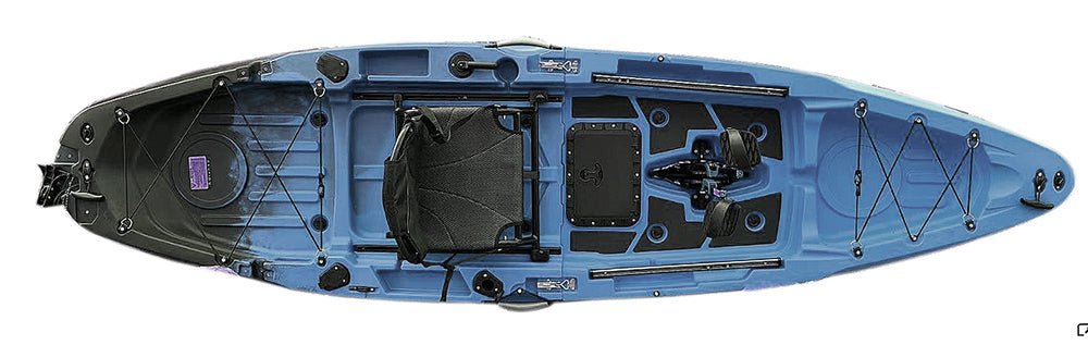 ReelYaks 10.8ft Rapido Modular Propeller Drive Pedal Fishing Kayak | 440lbs Capacity | 2 Piece - Angler's Pro Tackle & Outdoors