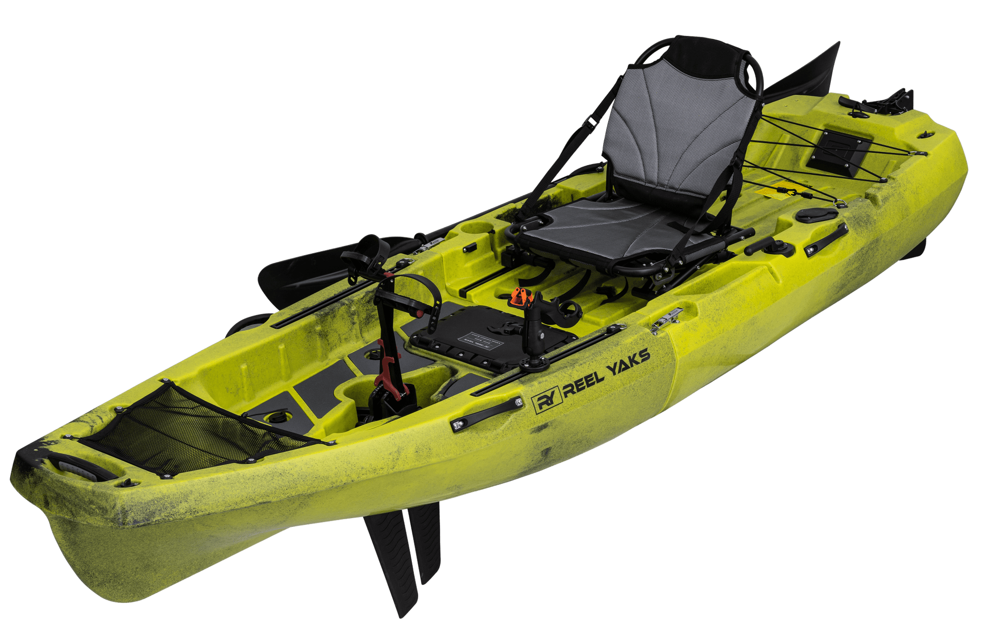ReelYaks 10ft Radar Modular Fin Drive Pedal Fishing Kayak | 430lbs Capacity | 2 Piece - Angler's Pro Tackle & Outdoors