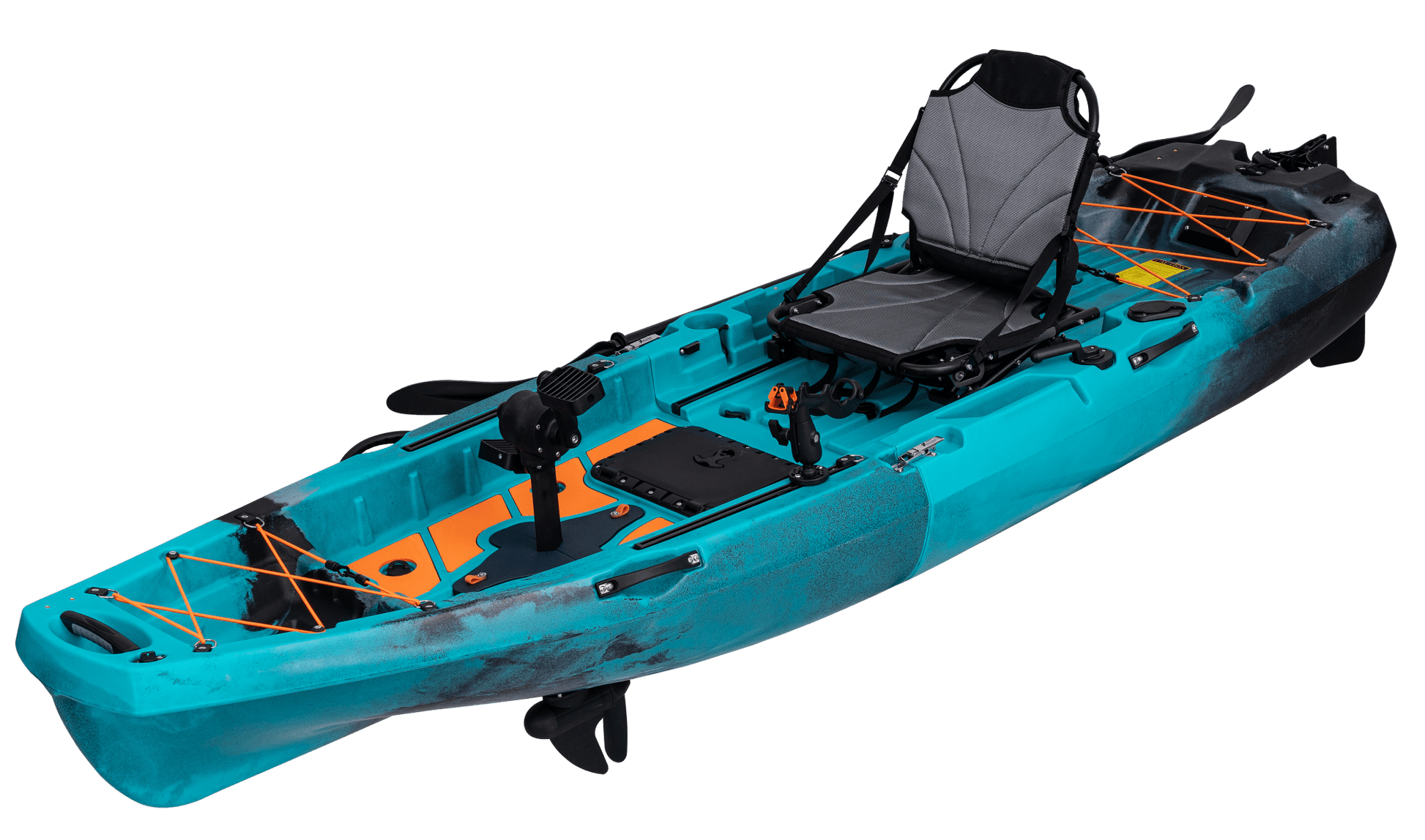 ReelYaks 10ft Radar Modular Propeller Drive Pedal Fishing Kayak | 430lbs Capacity | 2 Piece - Angler's Pro Tackle & Outdoors