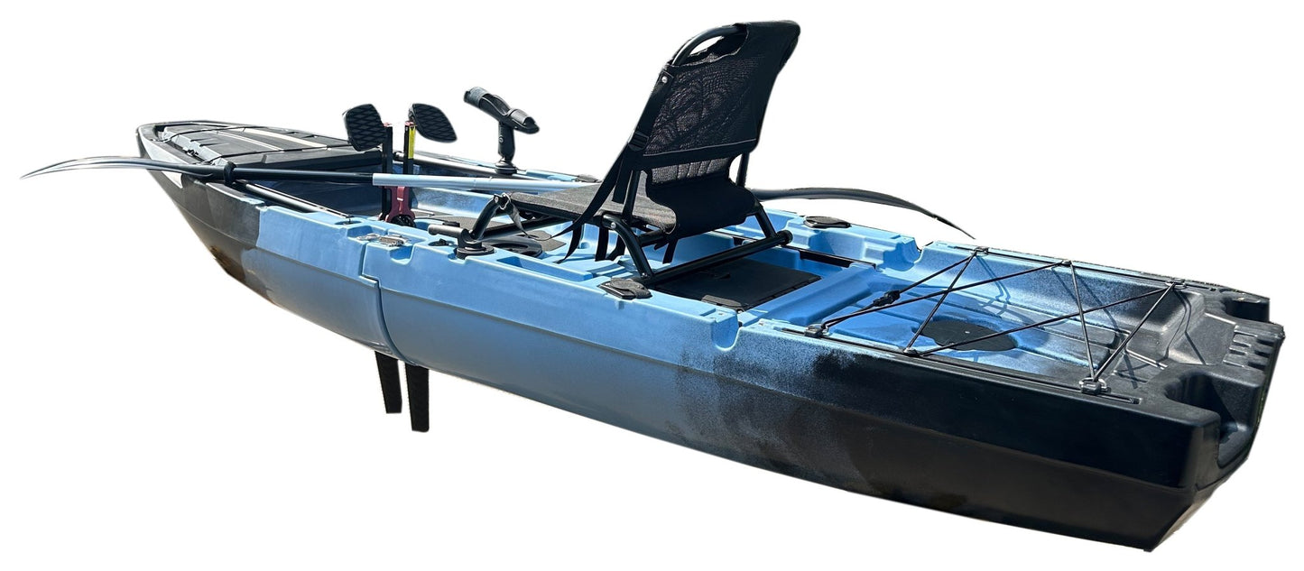 ReelYaks 10ft Recon Modular Fin Drive Pedal Fishing Kayak | 430lbs Capacity | 2 Piece - Angler's Pro Tackle & Outdoors