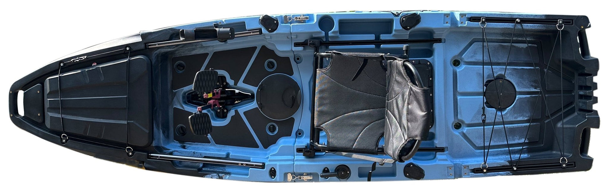 ReelYaks 10ft Recon Modular Fin Drive Pedal Fishing Kayak | 430lbs Capacity | 2 Piece - Angler's Pro Tackle & Outdoors