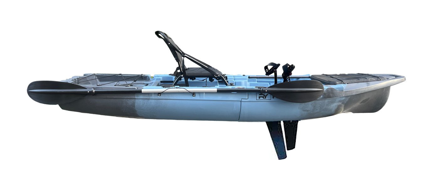 ReelYaks 10ft Recon Modular Fin Drive Pedal Fishing Kayak | 430lbs Capacity | 2 Piece - Angler's Pro Tackle & Outdoors