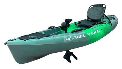 ReelYaks 9.5ft Raptor Modular Propeller Drive Pedal Fishing Kayak | 380lbs Capacity | 2 Piece - Angler's Pro Tackle & Outdoors