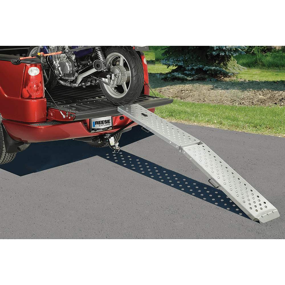 Reese Towpower 7454000 Center Fold Trailer/Truck Loading Ramp, 11" x 80", Steel - Angler's Pro Tackle & Outdoors