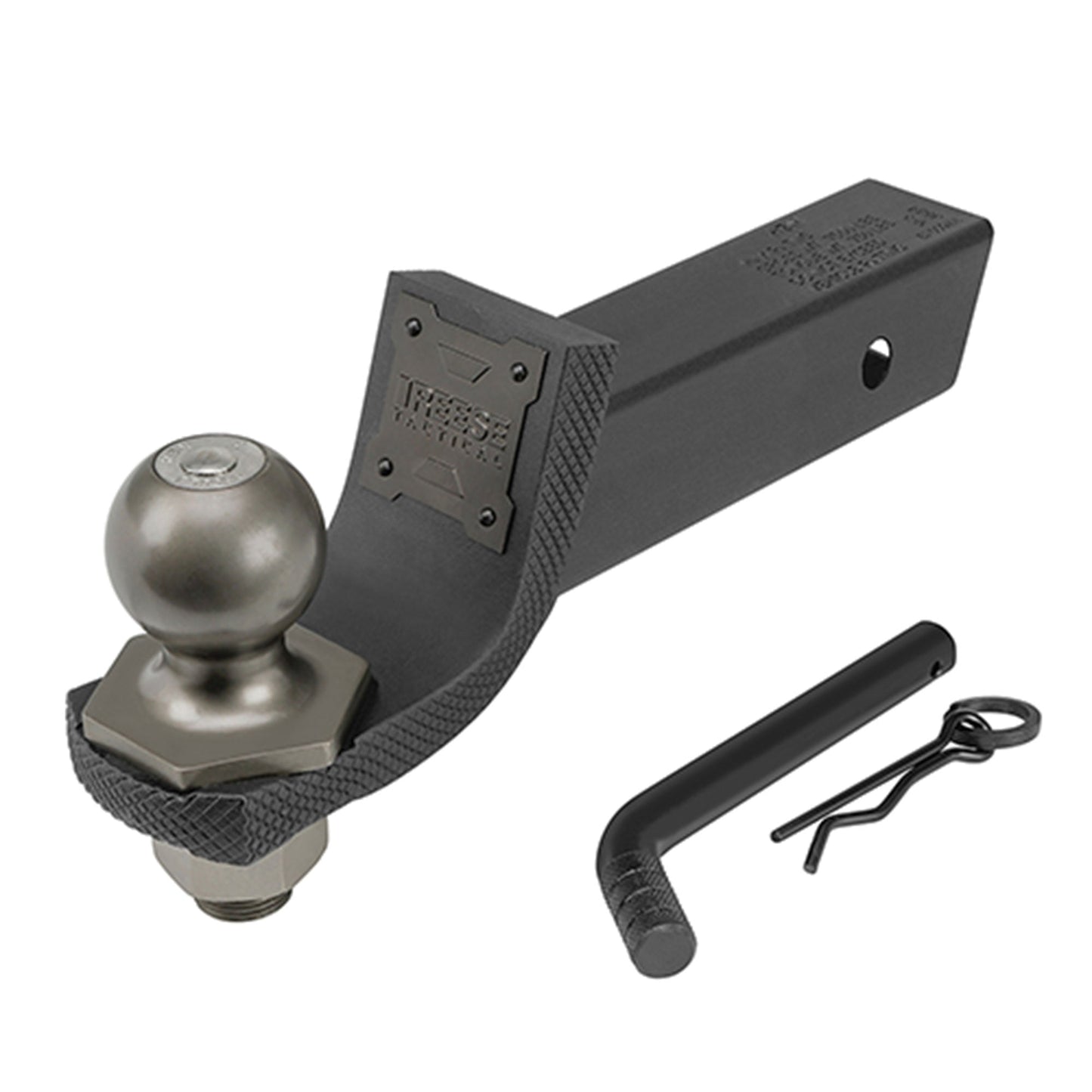 Reese Towpower Interlock Tactical Trailer Hitch Ball Mount Starter Kit, Black - Angler's Pro Tackle & Outdoors