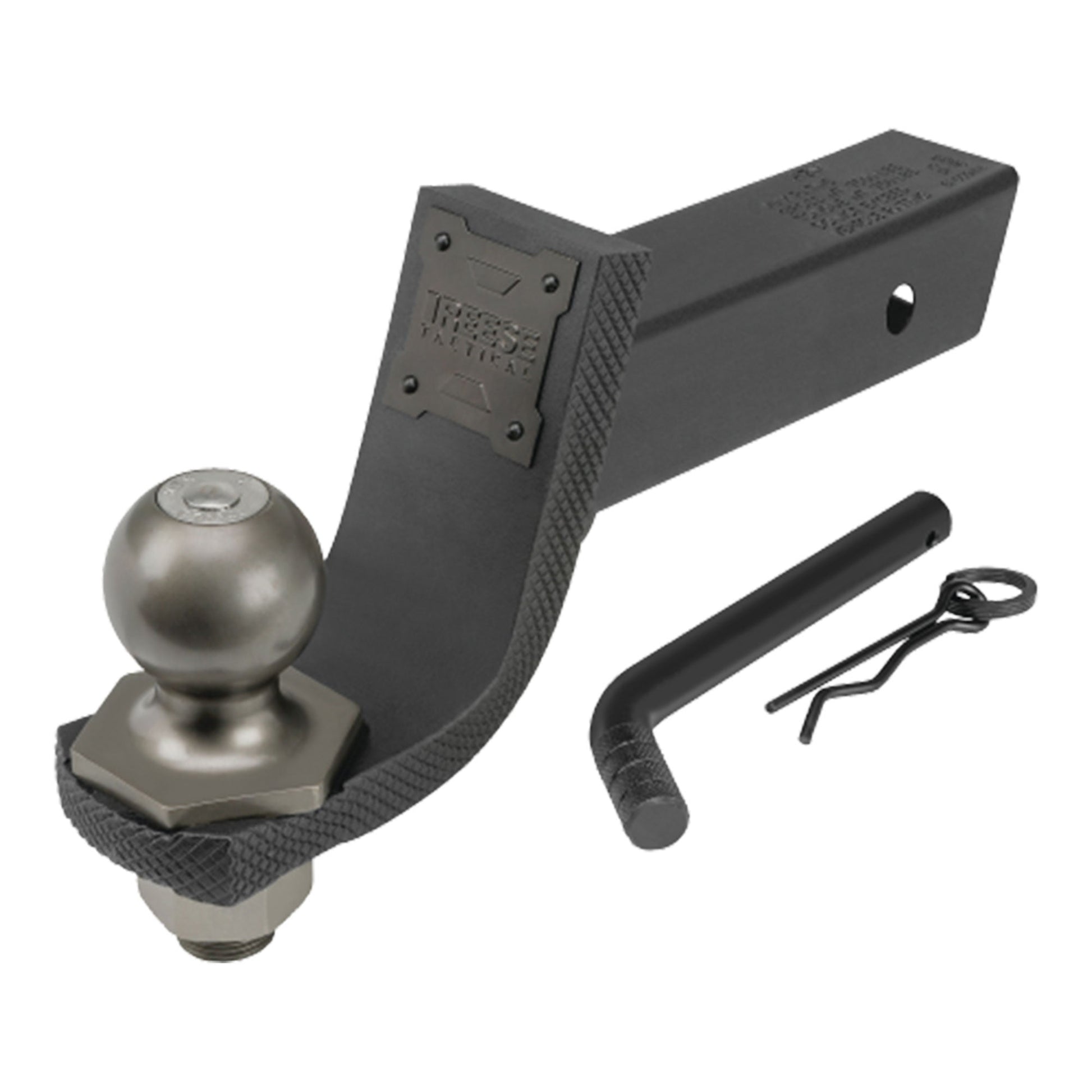 Reese Towpower Interlock Tactical Trailer Hitch Ball Mount Starter Kit, Black - Angler's Pro Tackle & Outdoors