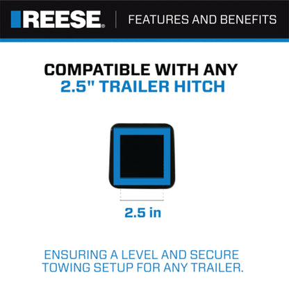 REESE Trailer Hitch Ball Mount, Fits 2.5" Receiver, 3" Drop, 14000 lbs, Black - Angler's Pro Tackle & Outdoors