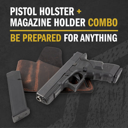 Relentless Tactical Comfort Carry Leather Holster & Mag Pouch Combo | Made In USA | Lifetime Warranty - Angler's Pro Tackle & Outdoors