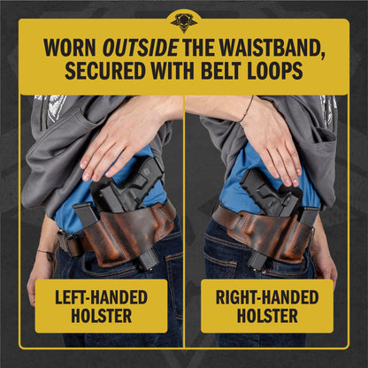 Relentless Tactical Comfort Carry Leather Holster & Mag Pouch Combo | Made In USA | Lifetime Warranty - Angler's Pro Tackle & Outdoors