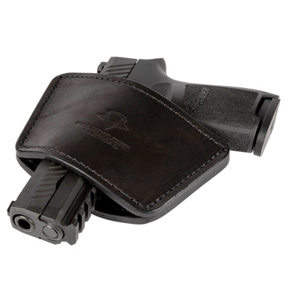 Relentless Tactical Dual Threat IWB / OWB Universal Belt Slide Holster | Made in USA | Ambidextrous Leather Holster - Angler's Pro Tackle & Outdoors