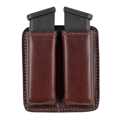Relentless Tactical Leather 2 Magazine Holder | Made In USA | Lifetime Warranty | Fits virtually any 9mm, .40, .45 or .380 Pistol Mag | Single or Double Stack | IWB or OWB - Angler's Pro Tackle & Outdoors