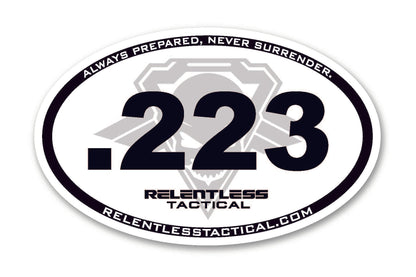 Relentless Tactical Marathon Parody Caliber Stickers - Angler's Pro Tackle & Outdoors