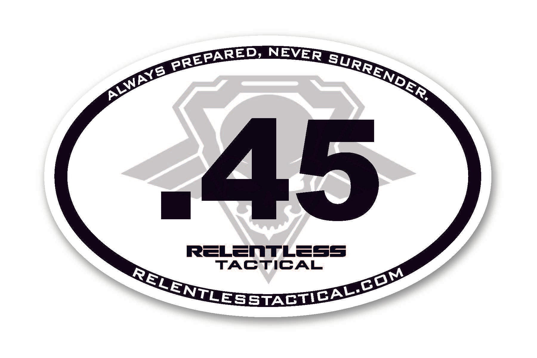 Relentless Tactical Marathon Parody Caliber Stickers - Angler's Pro Tackle & Outdoors