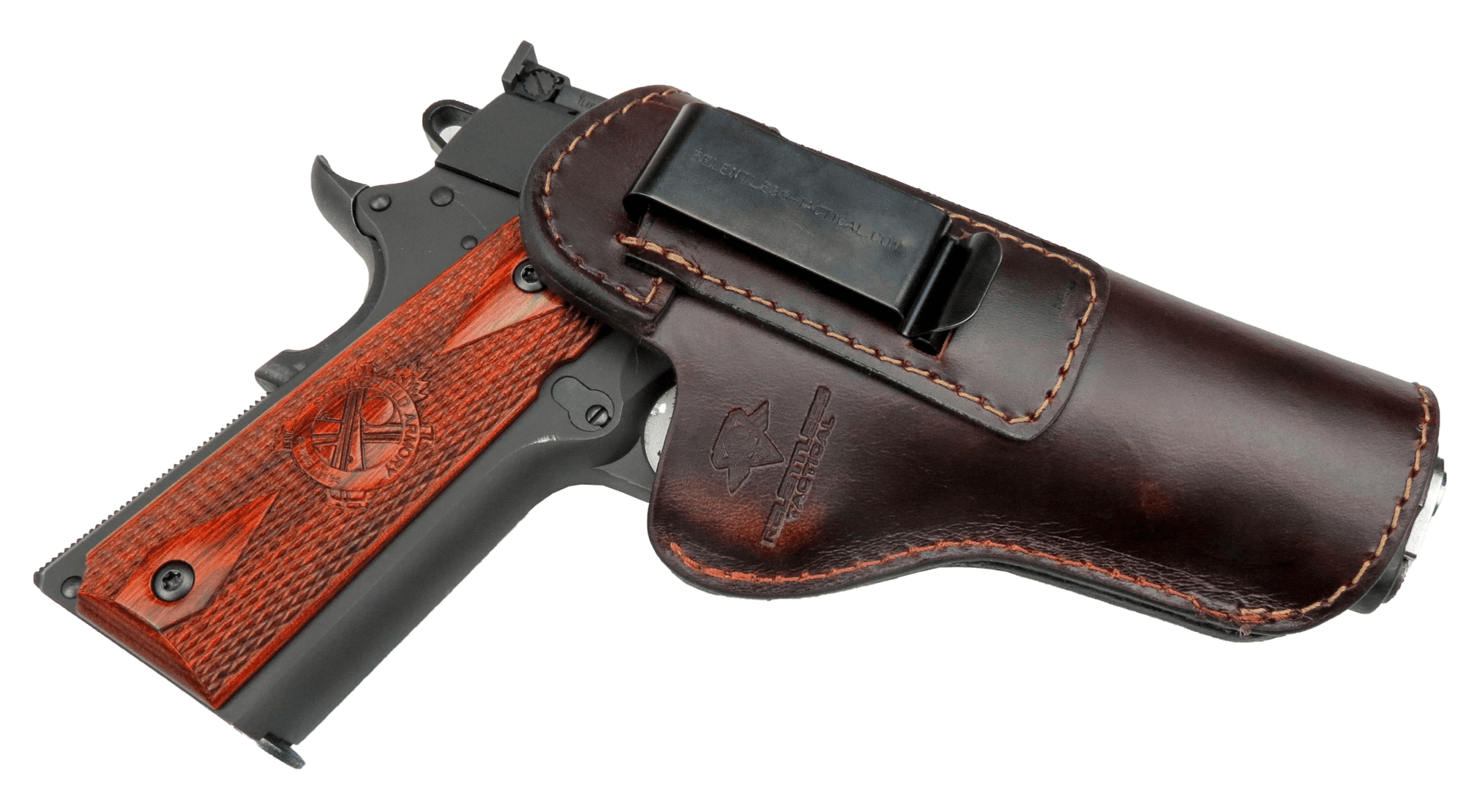 Relentless Tactical The Defender Leather IWB Holster - Fits All 1911 Style Handguns - Lifetime Warranty - Made in USA - Angler's Pro Tackle & Outdoors