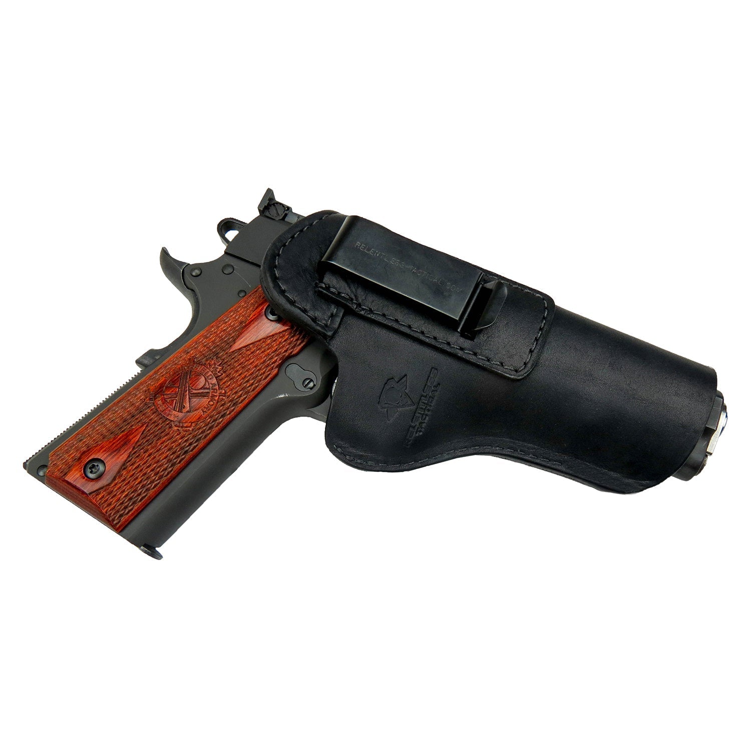 Relentless Tactical The Defender Leather IWB Holster - Fits All 1911 Style Handguns - Lifetime Warranty - Made in USA - Angler's Pro Tackle & Outdoors