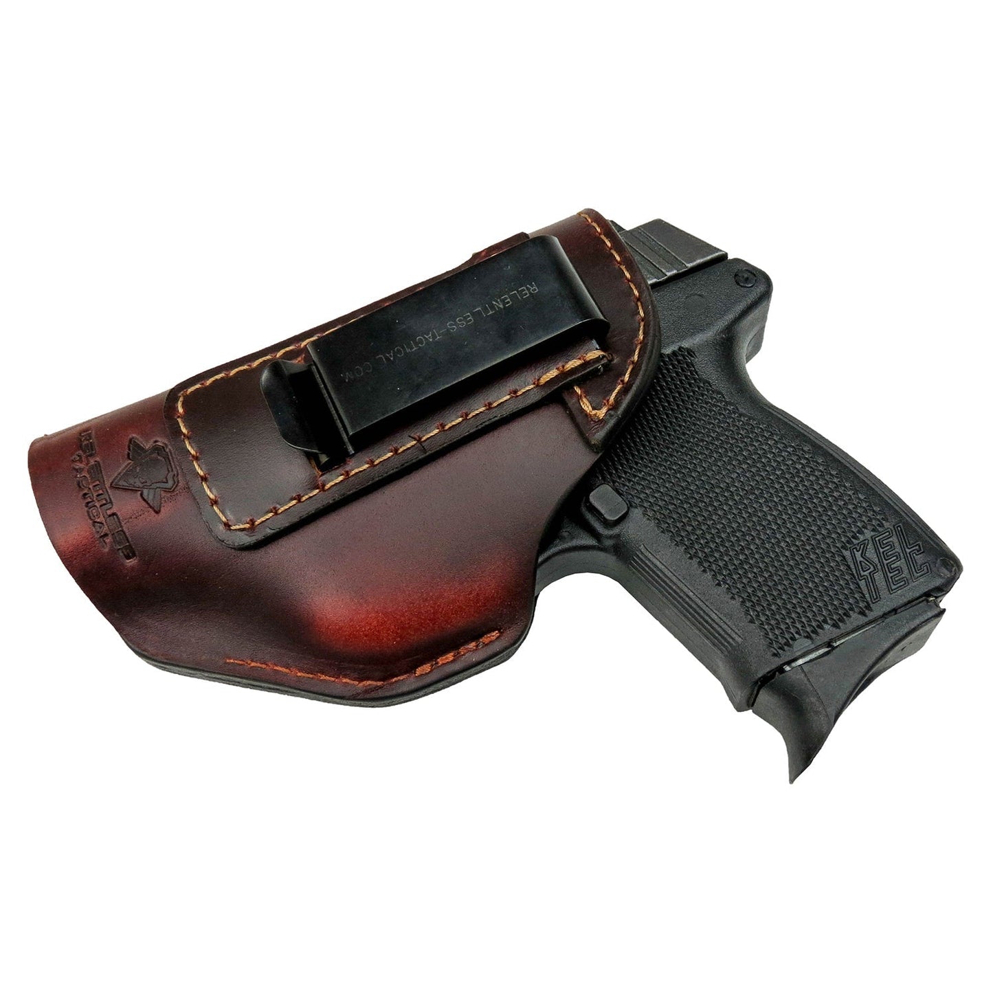 Relentless Tactical The Defender Leather IWB Holster | Fits Glock 42 | P365 | Hellcat | Lifetime Warranty | Made in USA - Angler's Pro Tackle & Outdoors