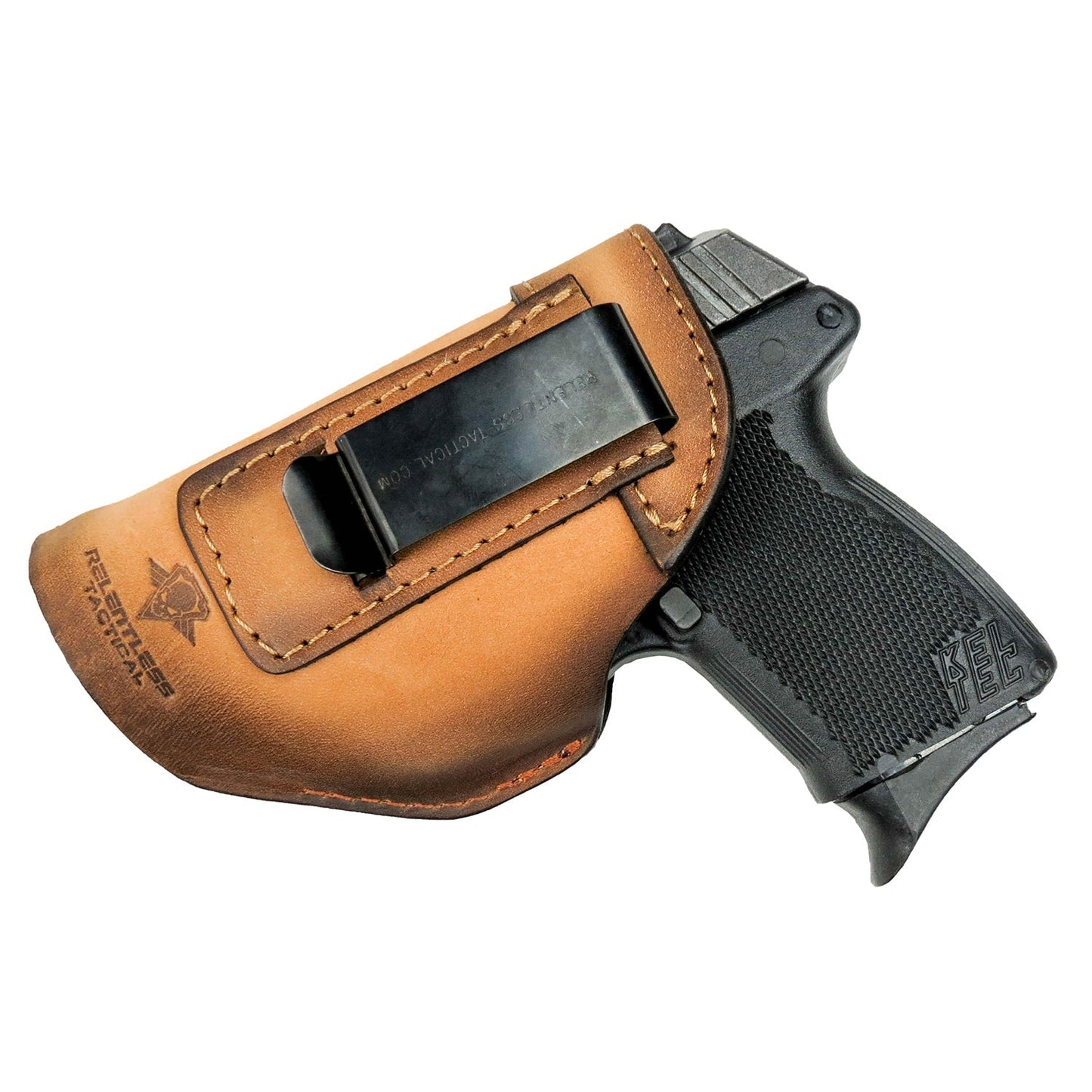 Relentless Tactical The Defender Leather IWB Holster | Fits Glock 42 | P365 | Hellcat | Lifetime Warranty | Made in USA - Angler's Pro Tackle & Outdoors