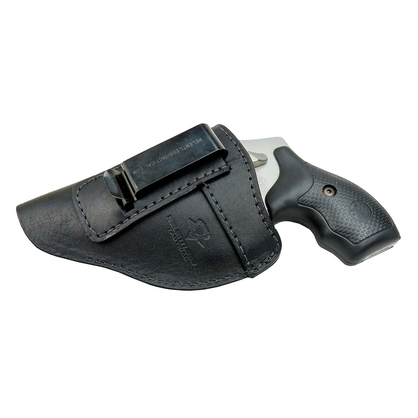 Relentless Tactical The Defender Leather IWB Holster - Fits Snub Nose Style Revolver - Lifetime Warranty - Made in USA - Angler's Pro Tackle & Outdoors