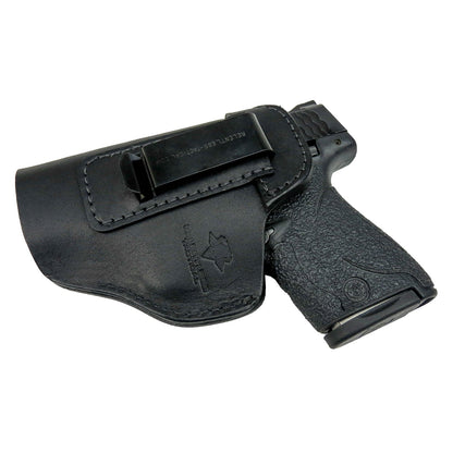 Relentless Tactical The Defender Leather IWB Holster - S&W Shield/Glock/XD Handguns - Lifetime Warranty - Made in USA - Angler's Pro Tackle & Outdoors
