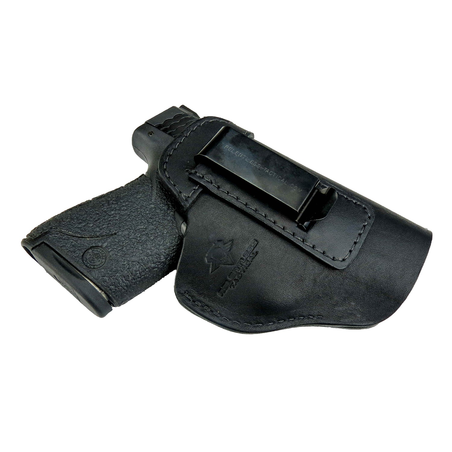 Relentless Tactical The Defender Leather IWB Holster - S&W Shield/Glock/XD Handguns - Lifetime Warranty - Made in USA - Angler's Pro Tackle & Outdoors