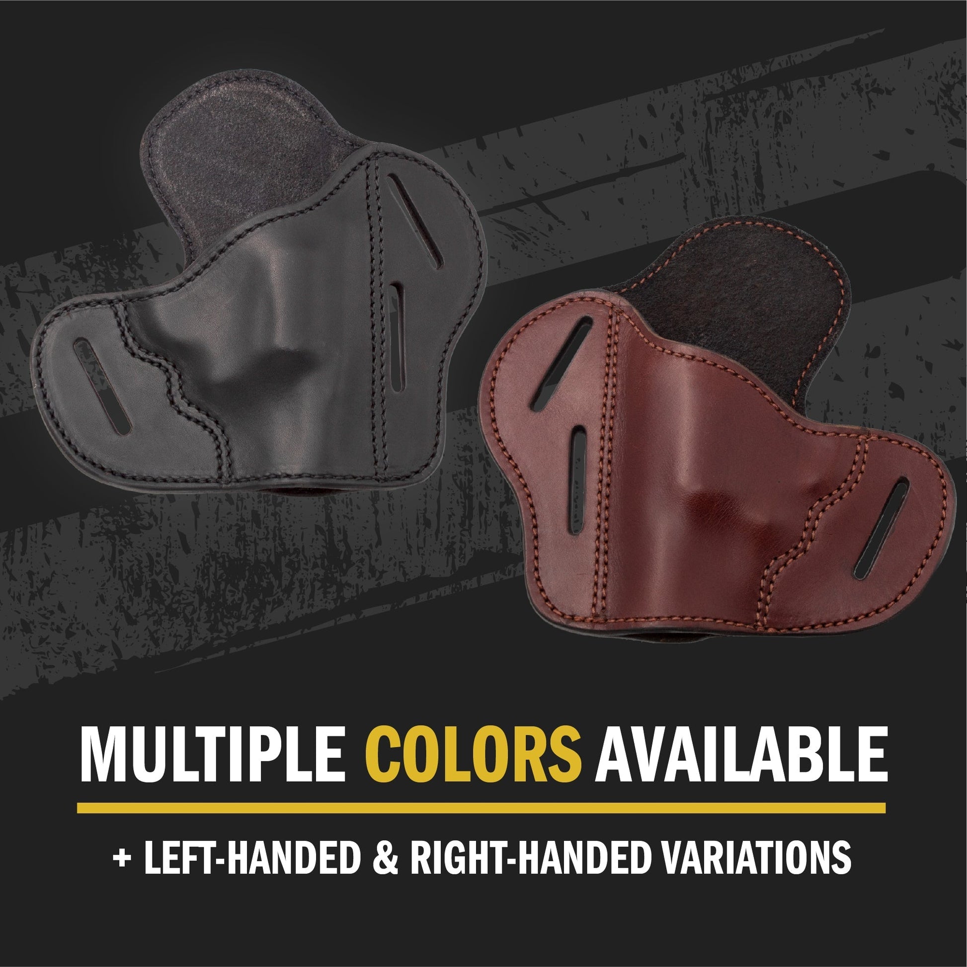 Relentless Tactical The Ultimate Leather Gun Holster | 3 Slot Pancake Style Belt Holster | Handmade in the USA! | J - Frame & 38 special - Lifetime Warranty - Angler's Pro Tackle & Outdoors