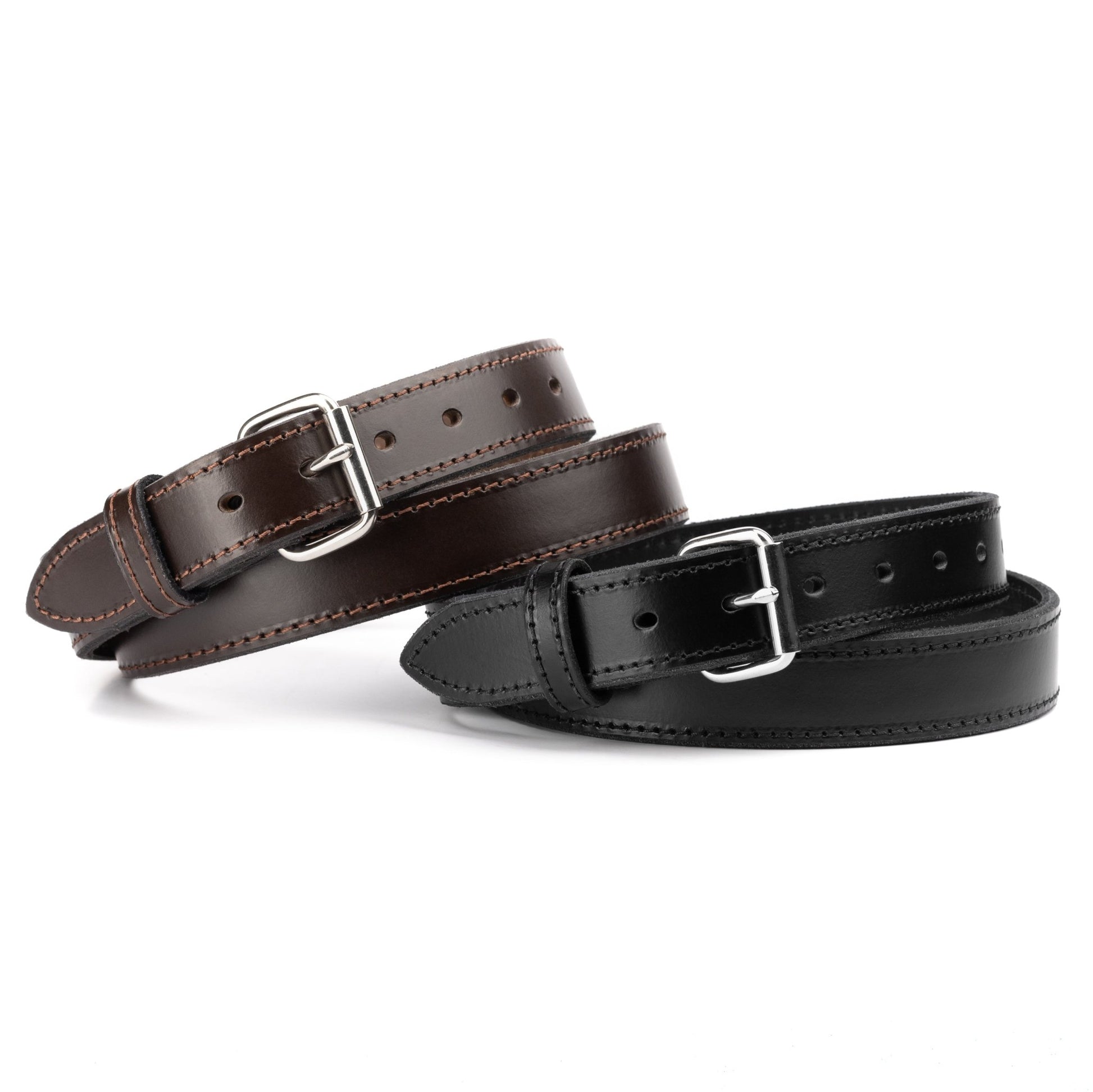 Relentless Tactical The Ultimate Steel Core Leather Gun Belt | Made in USA | 1 1/4" Steel Reinforced Heavy Duty Concealed Carry Belt | Full Grain Leather CCW Gun Belt For Men | 1.25 inch Gun Belts for Men - Angler's Pro Tackle & Outdoors