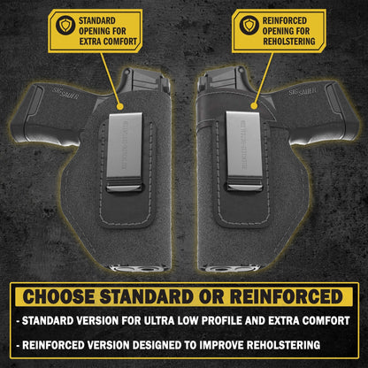 Relentless Tactical The Ultimate Suede IWB Holster - Medium Size | Fits Glock 42 | Sig P365 | Hellcat | Lifetime Warranty | Made in USA - Angler's Pro Tackle & Outdoors