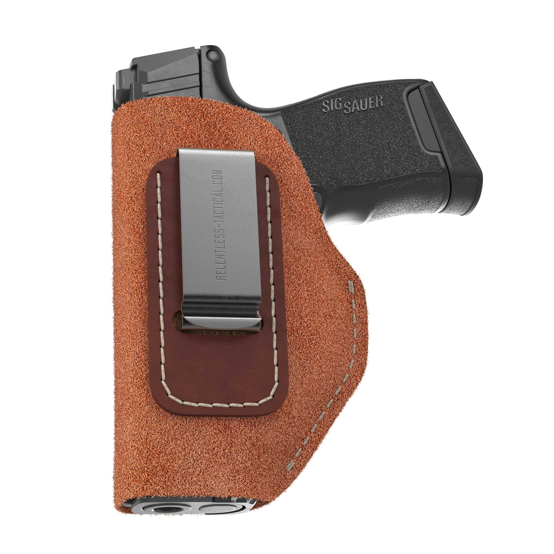 Relentless Tactical The Ultimate Suede IWB Holster - Medium Size | Fits Glock 42 | Sig P365 | Hellcat | Lifetime Warranty | Made in USA - Angler's Pro Tackle & Outdoors