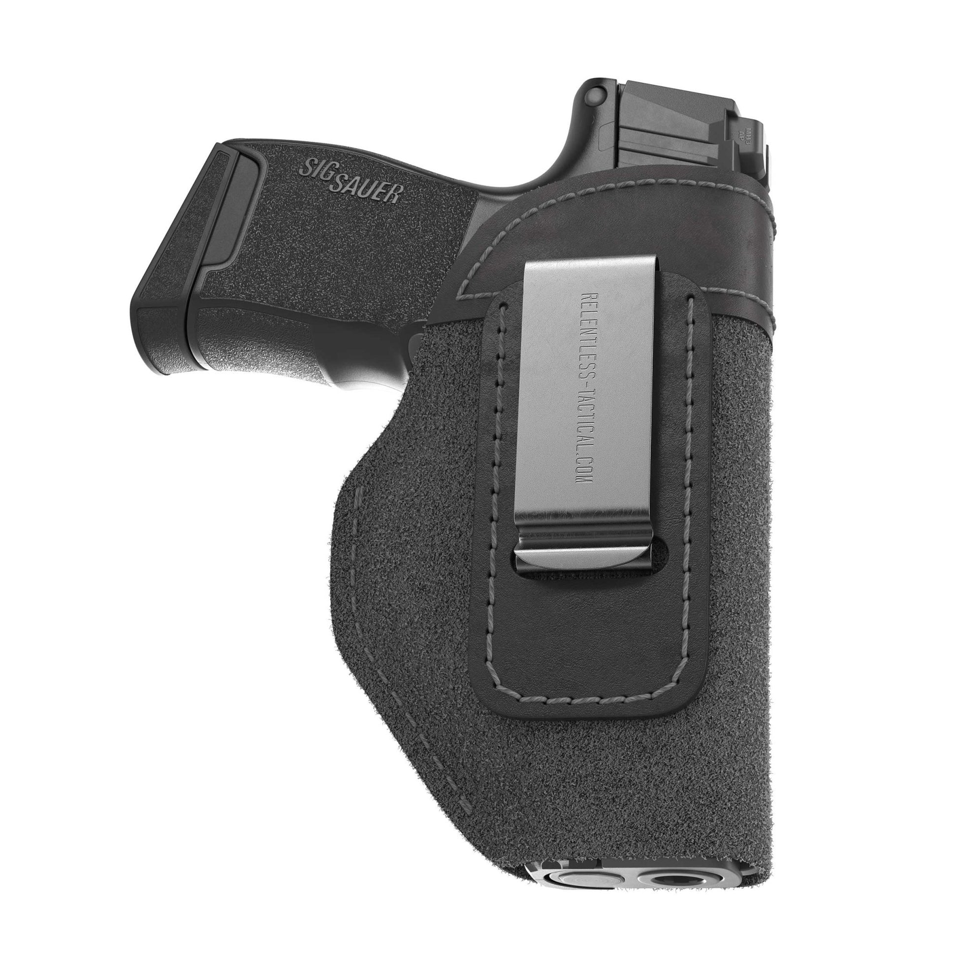 Relentless Tactical The Ultimate Suede IWB Holster - Medium Size | Fits Glock 42 | Sig P365 | Hellcat | Lifetime Warranty | Made in USA - Angler's Pro Tackle & Outdoors