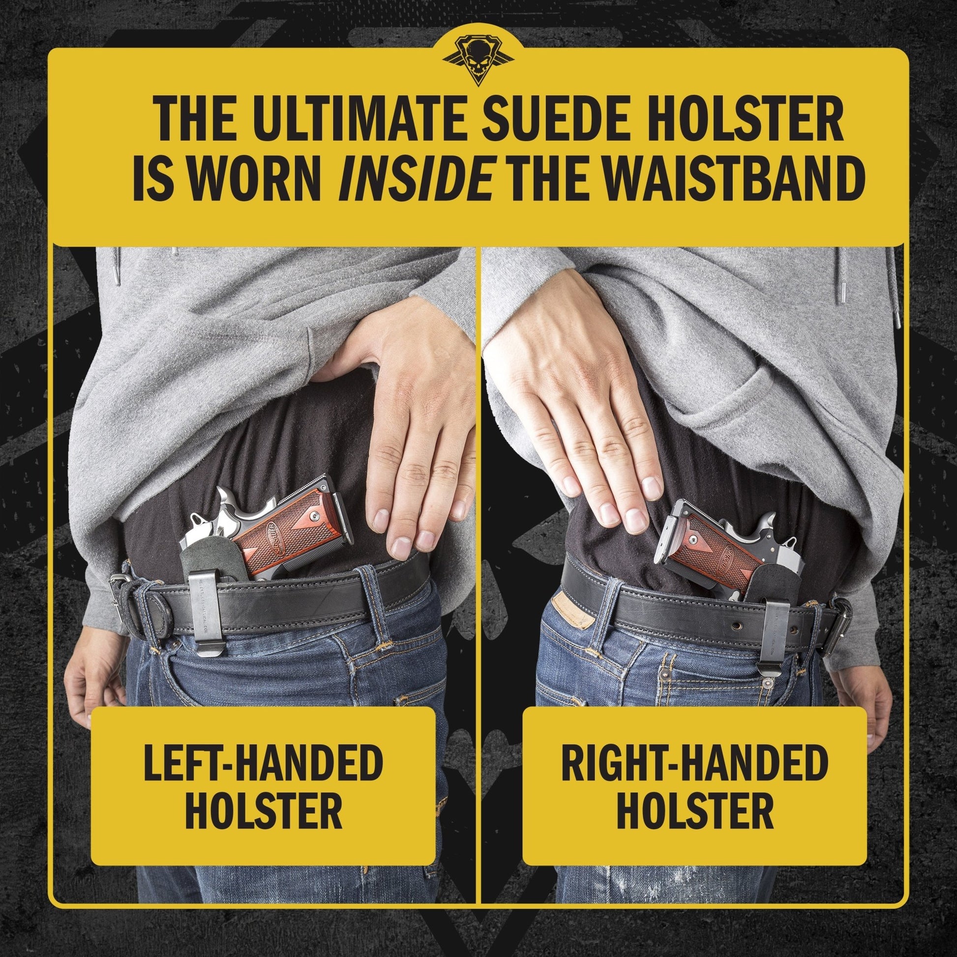 Relentless Tactical The Ultimate Suede Leather IWB Holster - Fits All 1911's - Lifetime Warranty - Made in USA - Angler's Pro Tackle & Outdoors
