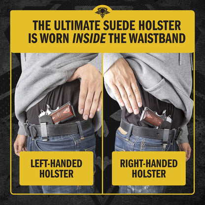 Relentless Tactical The Ultimate Suede Leather IWB Holster - Fits All 1911's - Lifetime Warranty - Made in USA - Angler's Pro Tackle & Outdoors