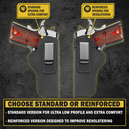 Relentless Tactical The Ultimate Suede Leather IWB Holster - Fits All 1911's - Lifetime Warranty - Made in USA - Angler's Pro Tackle & Outdoors