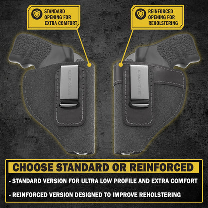 Relentless Tactical The Ultimate Suede Leather IWB Holster - J Frame / 38 Special - Lifetime Warranty - Made in USA - Angler's Pro Tackle & Outdoors