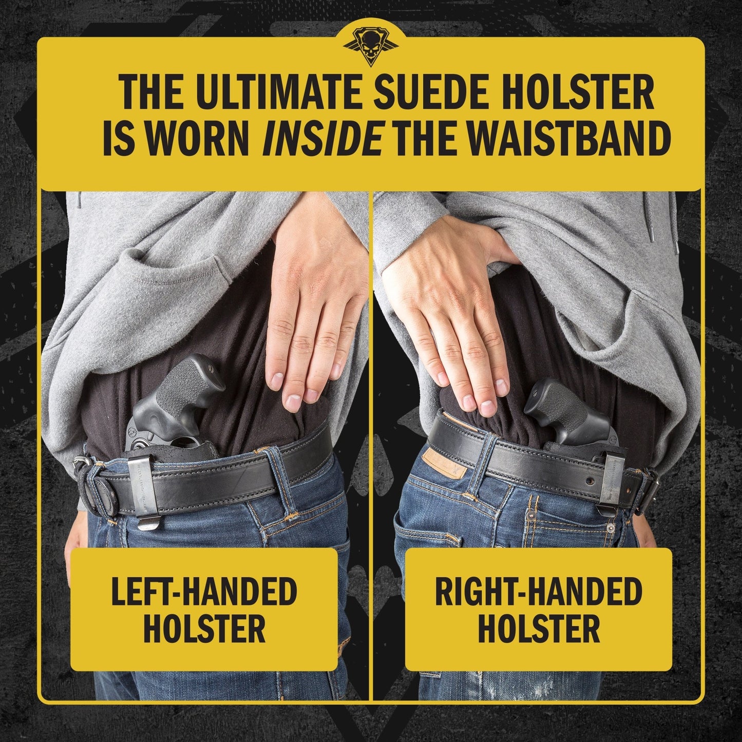 Relentless Tactical The Ultimate Suede Leather IWB Holster - J Frame / 38 Special - Lifetime Warranty - Made in USA - Angler's Pro Tackle & Outdoors