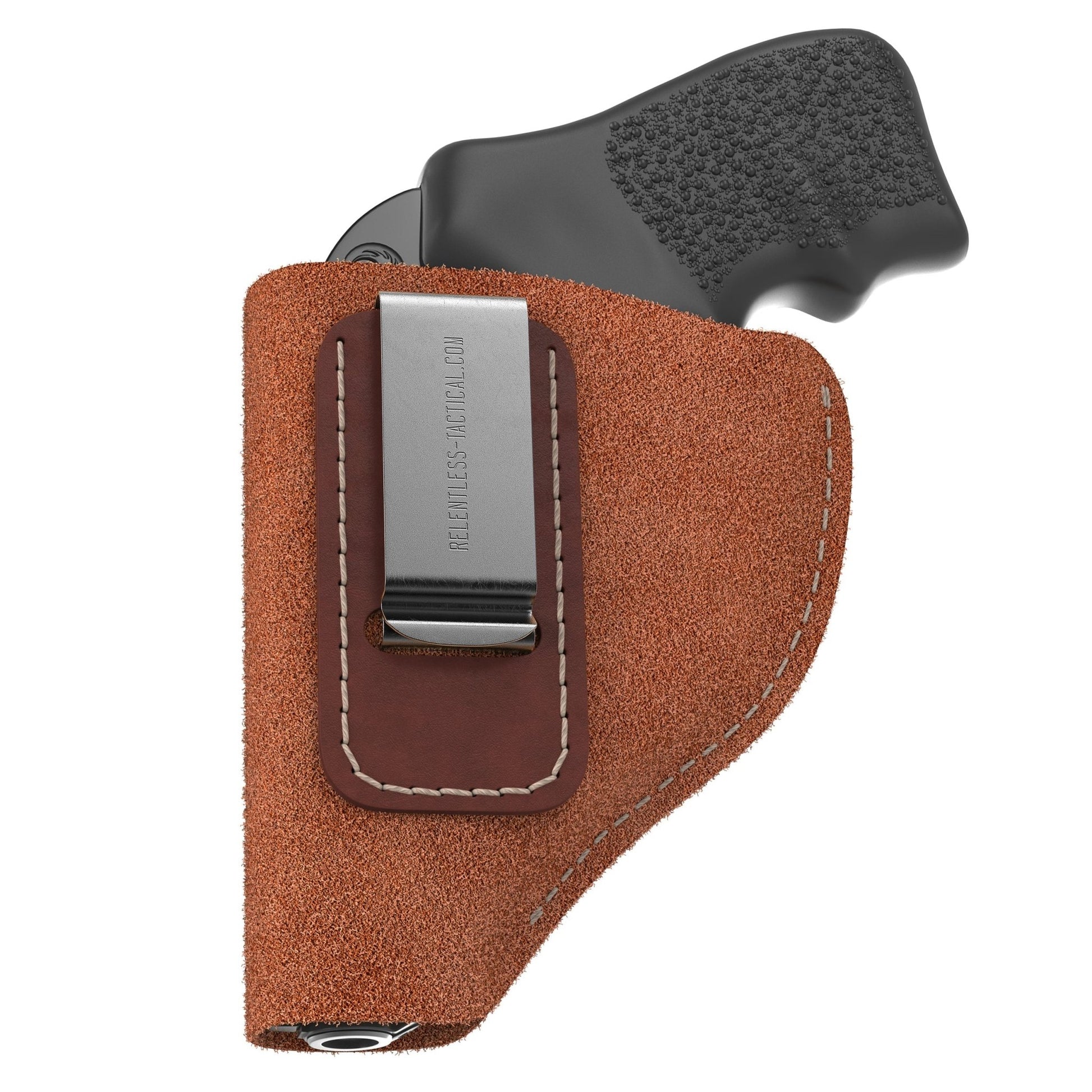 Relentless Tactical The Ultimate Suede Leather IWB Holster - J Frame / 38 Special - Lifetime Warranty - Made in USA - Angler's Pro Tackle & Outdoors