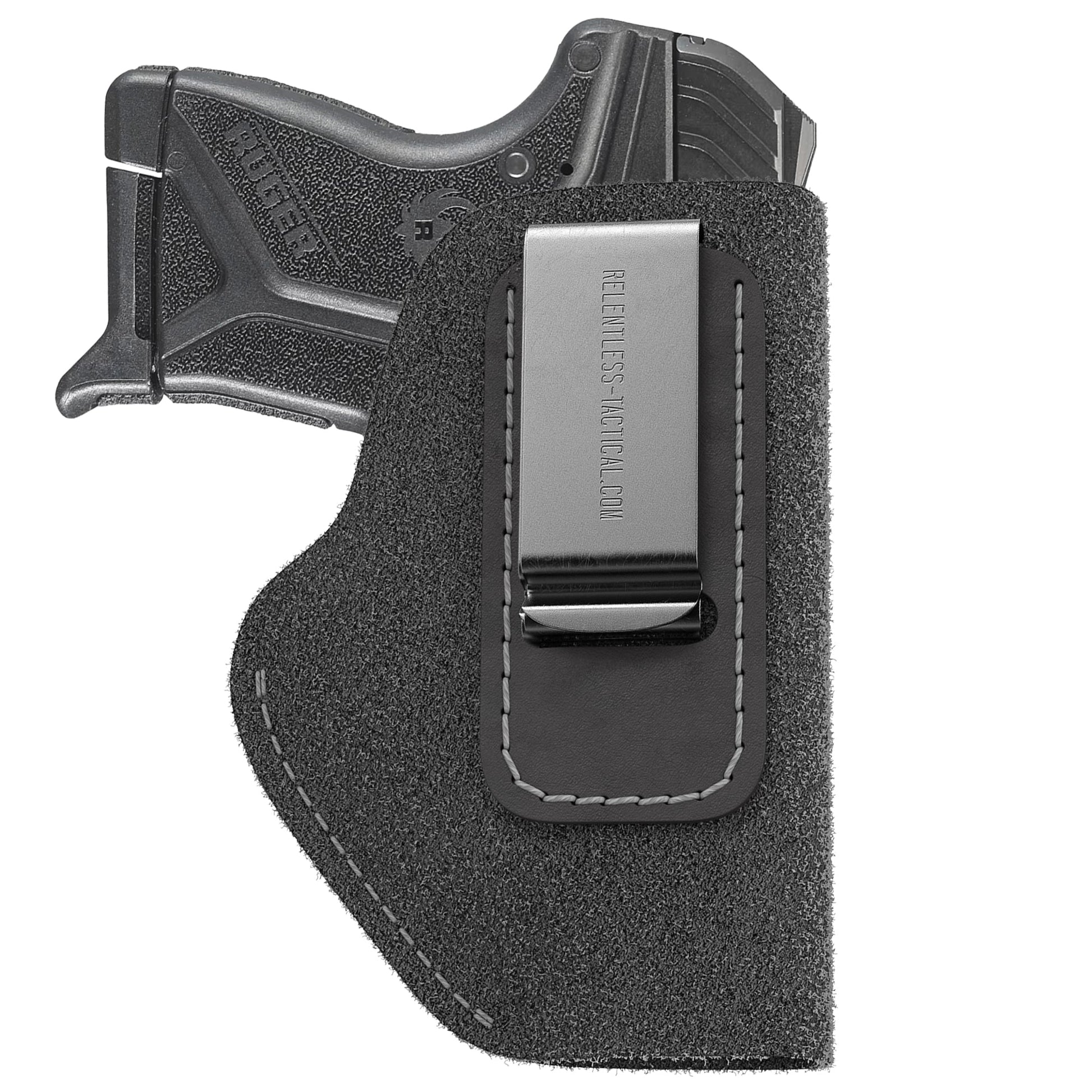 Relentless Tactical The Ultimate Suede Leather IWB Holster - Small Size | Fits Ruger LCP, LCP2, Sig P238, P290, S&W Bodyguard .380 and Most .380's - Lifetime Warranty - Made in USA - Angler's Pro Tackle & Outdoors