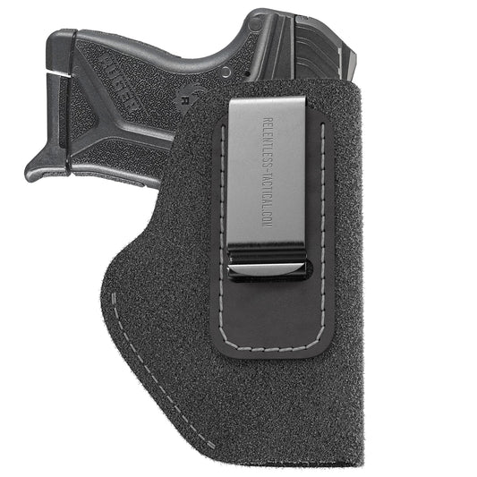 Relentless Tactical The Ultimate Suede Leather IWB Holster - Small Size | Fits Ruger LCP, LCP2, Sig P238, P290, S&W Bodyguard .380 and Most .380's - Lifetime Warranty - Made in USA - Angler's Pro Tackle & Outdoors
