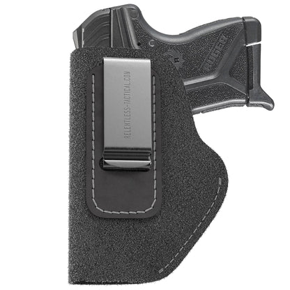 Relentless Tactical The Ultimate Suede Leather IWB Holster - Small Size | Fits Ruger LCP, LCP2, Sig P238, P290, S&W Bodyguard .380 and Most .380's - Lifetime Warranty - Made in USA - Angler's Pro Tackle & Outdoors