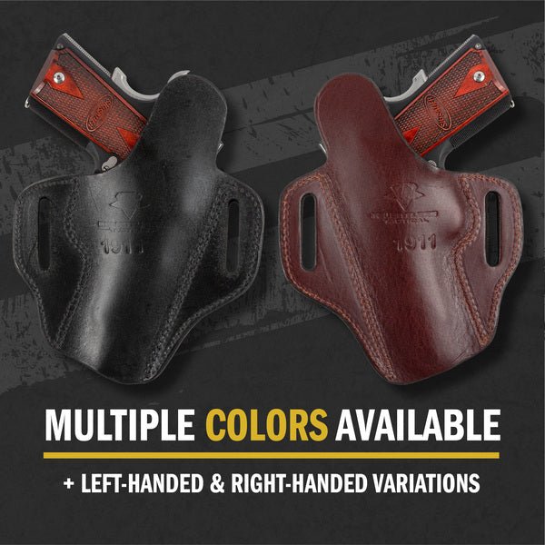 Relentless Tactical Ultimate Leather Holster 2 Slot OWB | Made in USA | Lifetime Warranty | Fits most 1911 Style Handguns - Angler's Pro Tackle & Outdoors