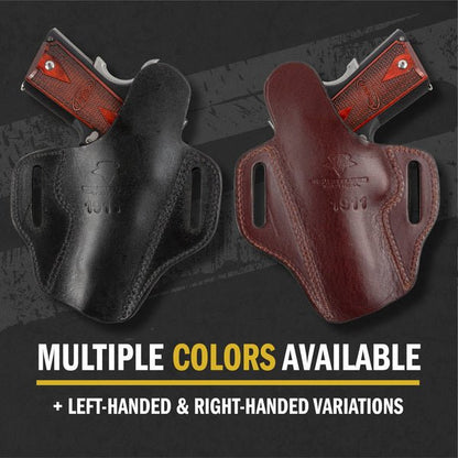 Relentless Tactical Ultimate Leather Holster 2 Slot OWB | Made in USA | Lifetime Warranty | Fits most 1911 Style Handguns - Angler's Pro Tackle & Outdoors