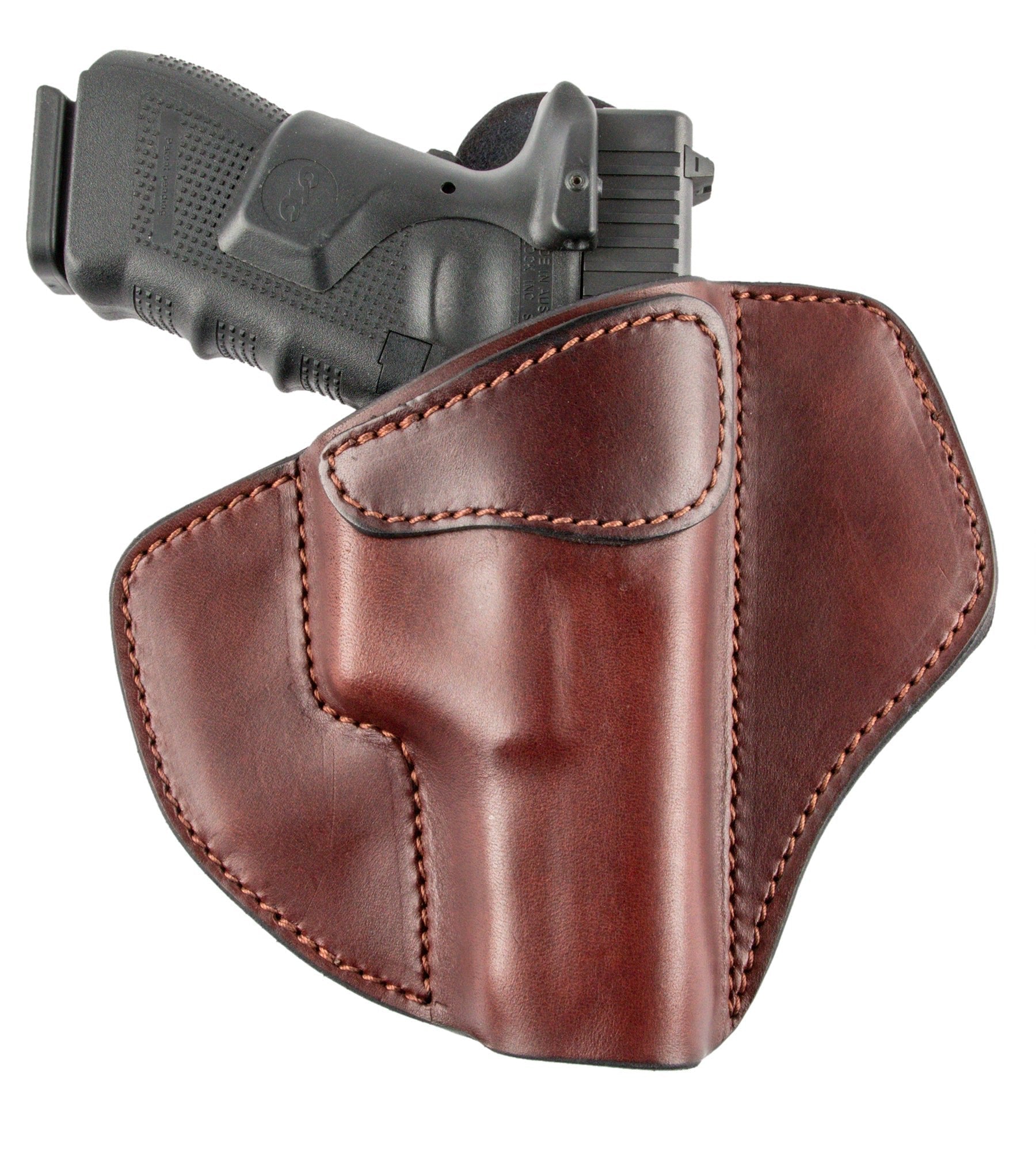 Relentless Tactical Ultimate Leather Holster 2 Slot OWB | Made in USA | Lifetime Warranty | For GLOCK 17 19 22 26 32 33 / S&W M&P Shield / Springfield XD & XDS / Plus All Similar Sized Handguns - Angler's Pro Tackle & Outdoors
