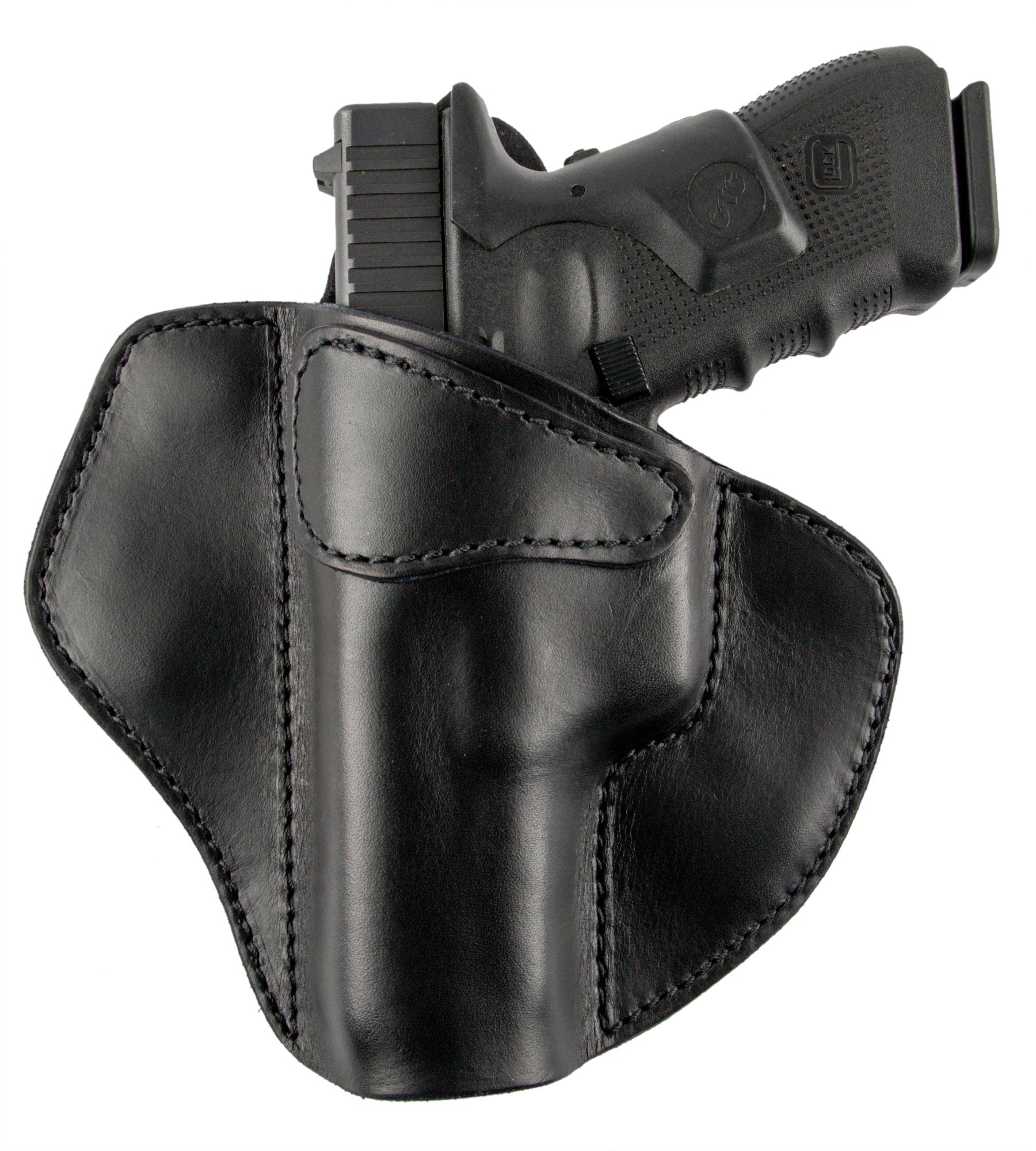 Relentless Tactical Ultimate Leather Holster 2 Slot OWB | Made in USA | Lifetime Warranty | For GLOCK 17 19 22 26 32 33 / S&W M&P Shield / Springfield XD & XDS / Plus All Similar Sized Handguns - Angler's Pro Tackle & Outdoors