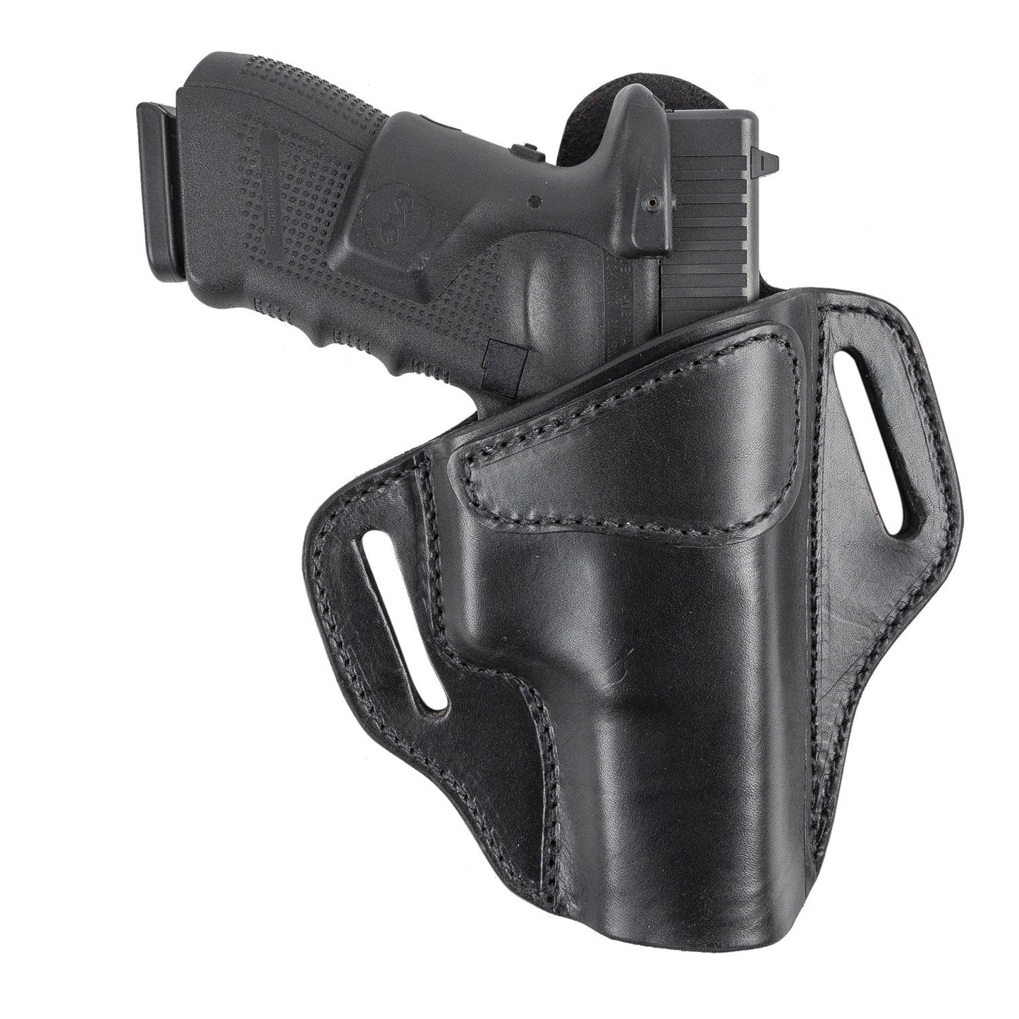 Relentless Tactical Ultimate Leather Holster 2 Slot OWB | Made in USA | Lifetime Warranty | For GLOCK 17 19 22 26 32 33 / S&W M&P Shield / Springfield XD & XDS / Plus All Similar Sized Handguns - Angler's Pro Tackle & Outdoors